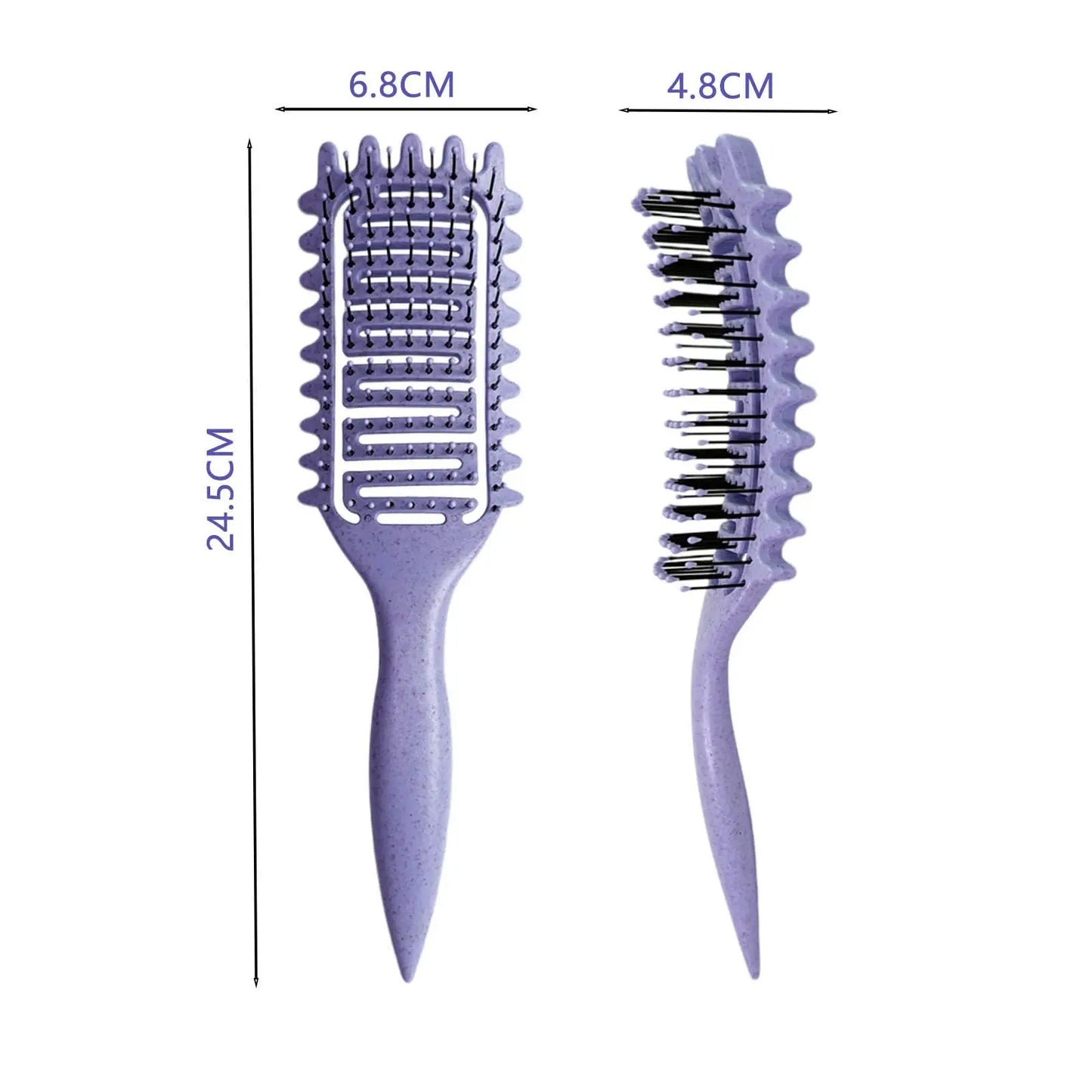 Anti-static Brush Hollow out Curl Define Styling Brush Beard Comb Styling Detangling Brush Multi-purpose Home Styling Tools