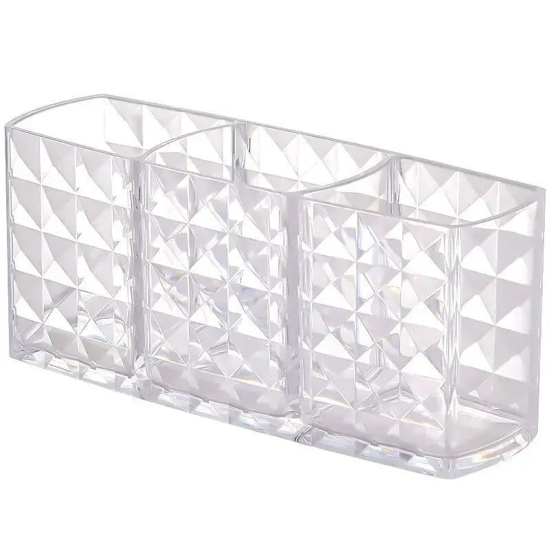 1Pcs/2Pcs Diamond Patterned Mirror Cabinet Storage Box, Bathroom, Bathroom, Cosmetics, Lipstick Storage Rack