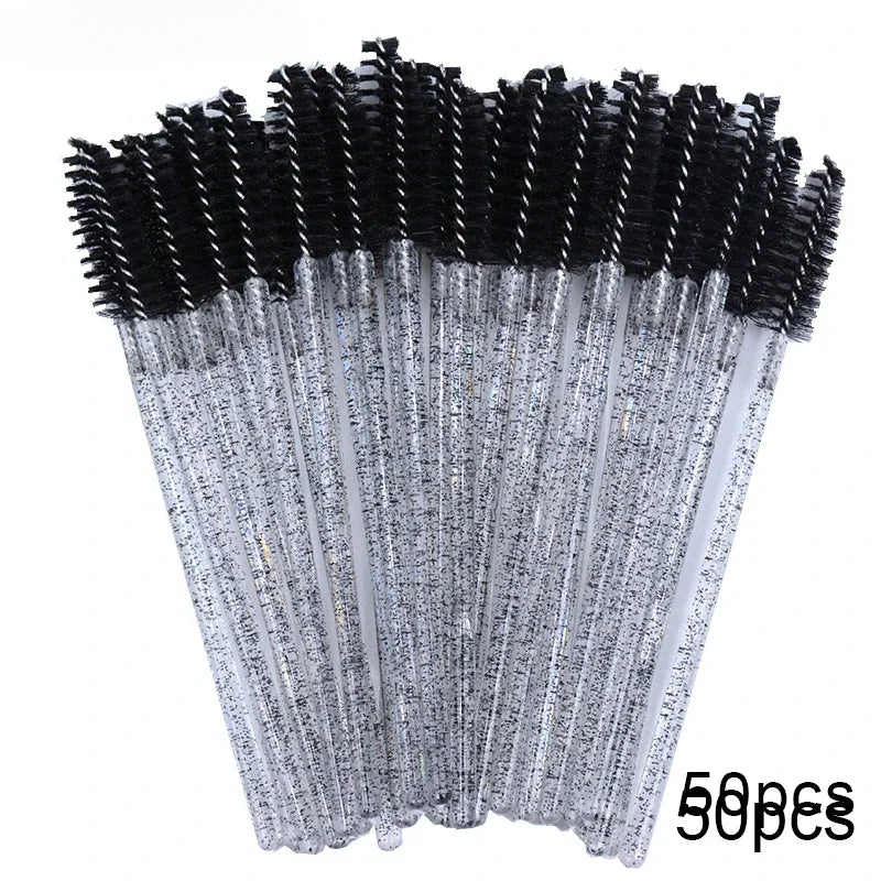 100pcs Disposable Eyelash Brushes Spoolies Micro Lash Mascara Wands Combs Wholesale for Eyelash Extension Makeup  Cosmetic Tools