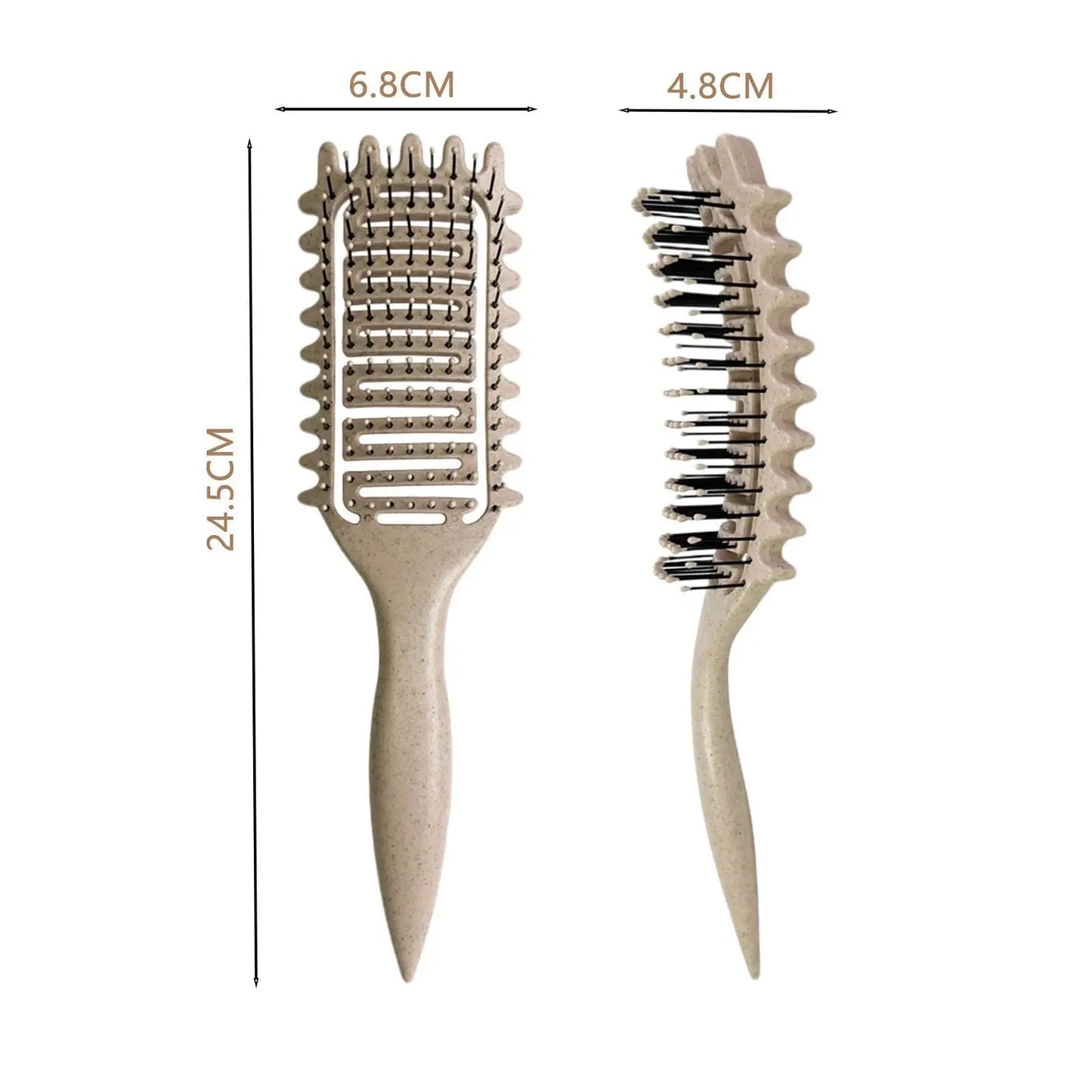 Anti-static Brush Hollow out Curl Define Styling Brush Beard Comb Styling Detangling Brush Multi-purpose Home Styling Tools